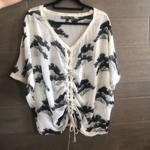 Sheer Elizabeth and James top. Size S